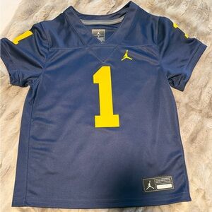 Michigan Wolverines #1 Jordan Jersey SZ 7